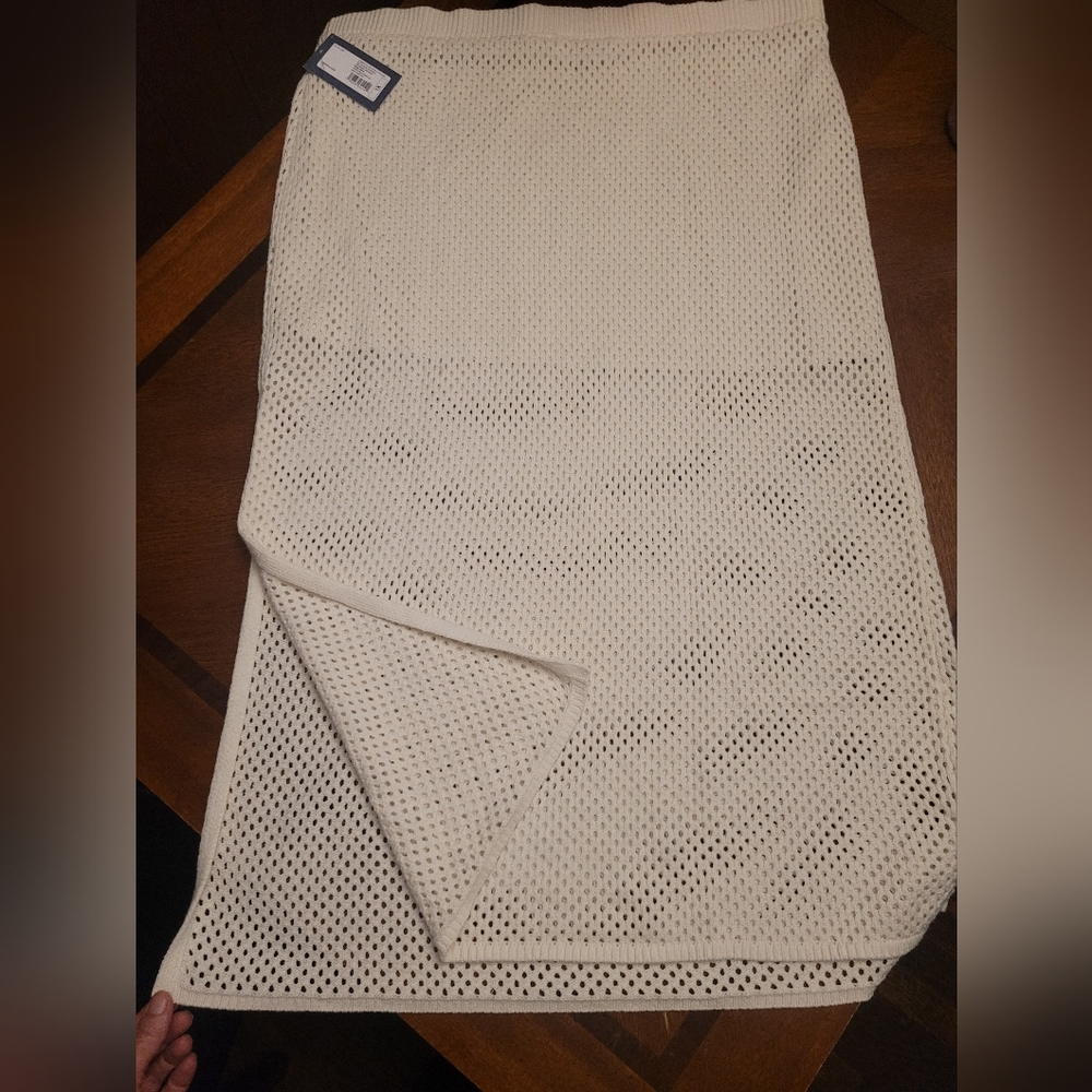 Brand New Womens Universal Thread Cream Knit Skirt 1x